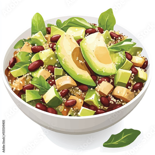 a bowl of quinoa salad