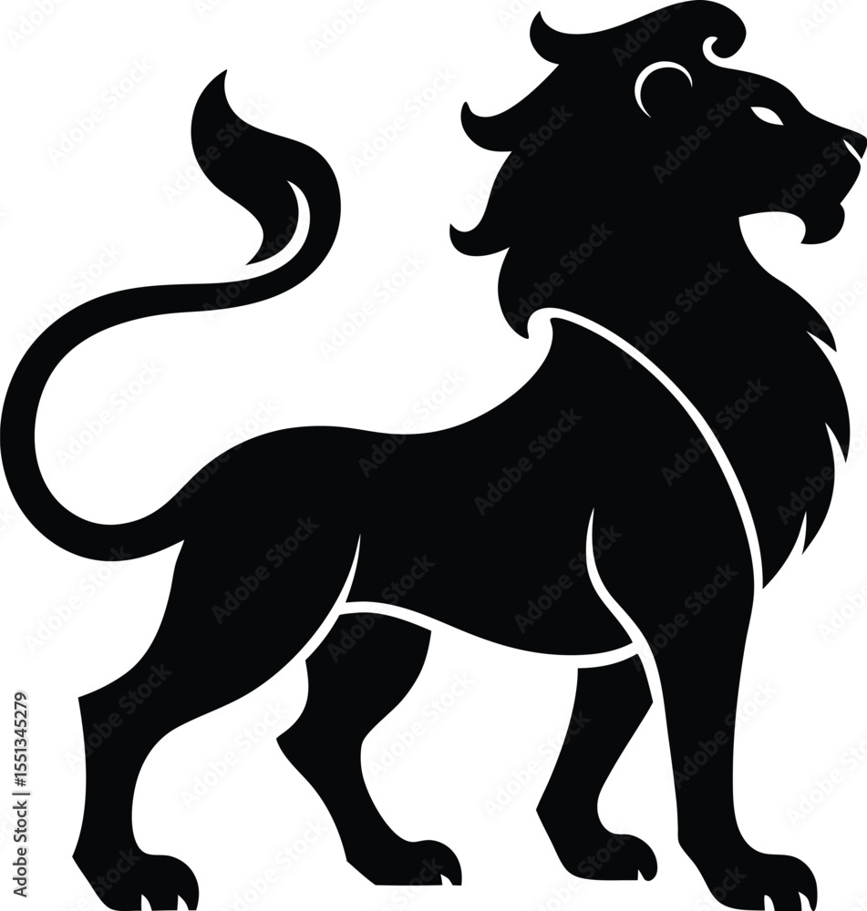 Fototapeta premium lion vector illustration