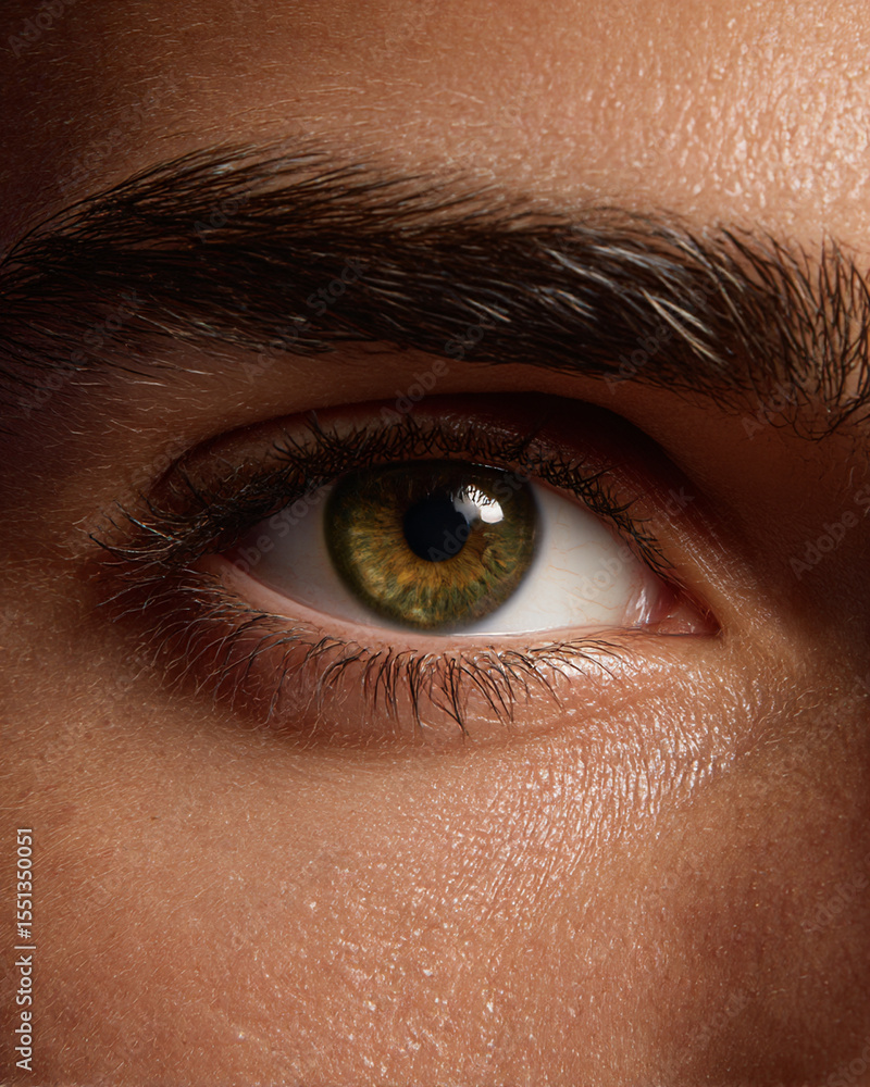Obraz premium Fine art a close up man's eye shot, with minimal clean