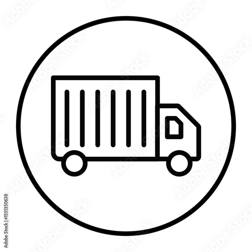 Cargo Truck Vector Icons