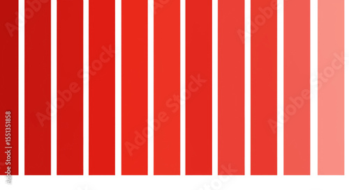 Vector Palette of Red Color Shades – Red Color Spectrum Icon