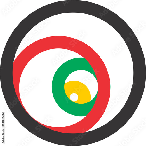 colourful business icon transparent vector 