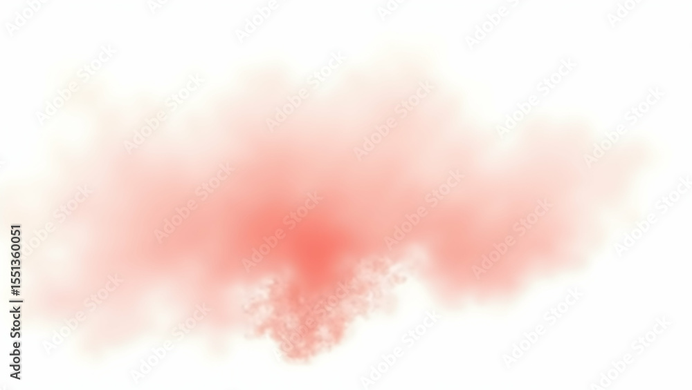 Cloud Light coral smoke isolated mist shape, isolated on a clean white background Cloud Light coral smoke isolated mist shape, isolated on a clean white background