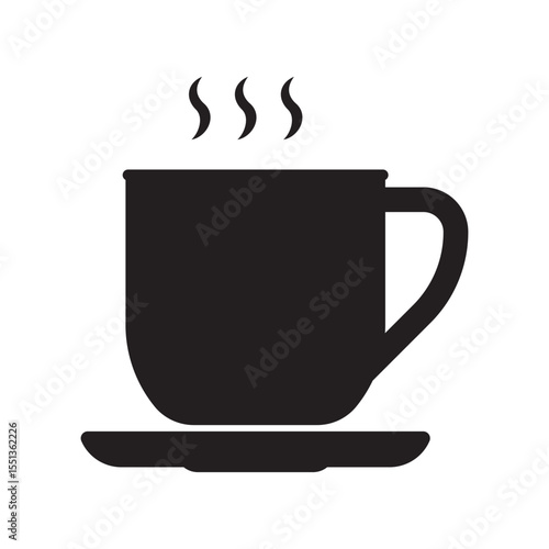 Cup icon. Hot drink icon. Coffee or tea cup. 