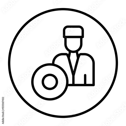 Bodhran Player Vector Icons
