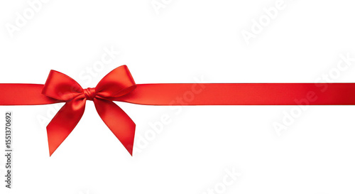 Red ribbon bow decoration