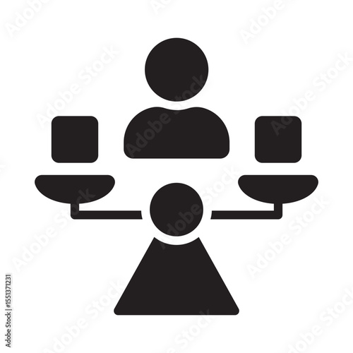 Self actualization Vector Icon which can easily modify or edit