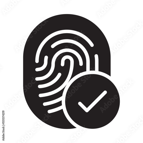Identification Vector Icon which can easily modify or edit