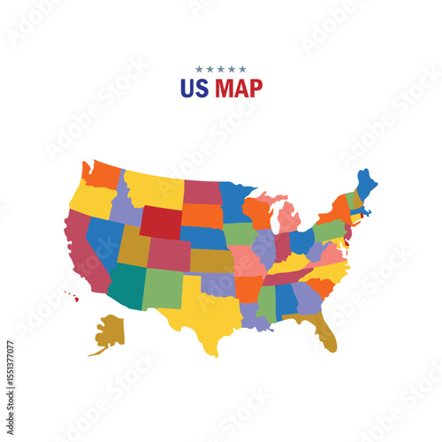 us map with state names