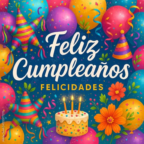 feliz cumpleanos happy birthday spanish