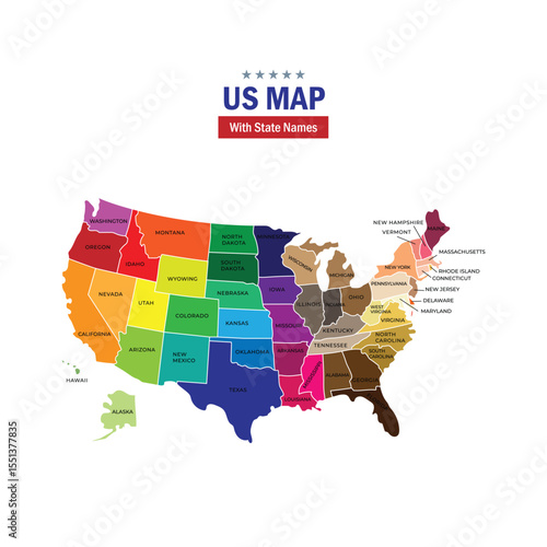 us map with state names