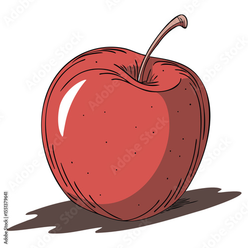 Vintage Apple Illustration Design
