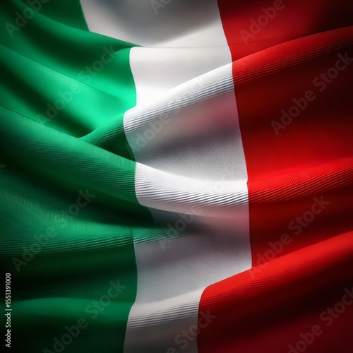waving flag of italy