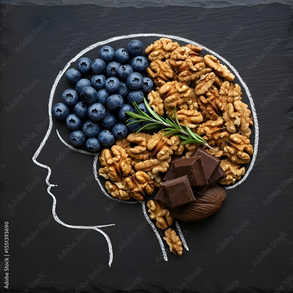 Obraz premium Boost Brainpower Delicious Foods for Cognitive Health