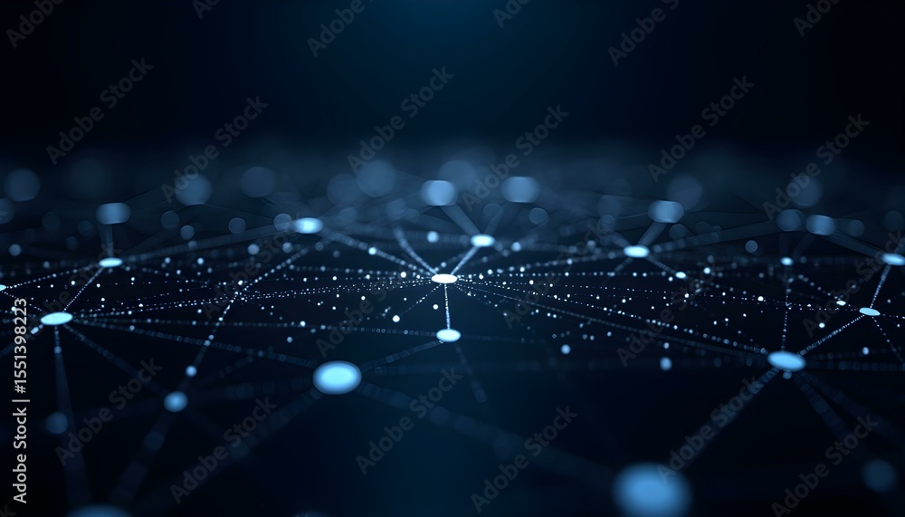 Obraz premium Futuristic Data Matrix: Strategic Connectivity