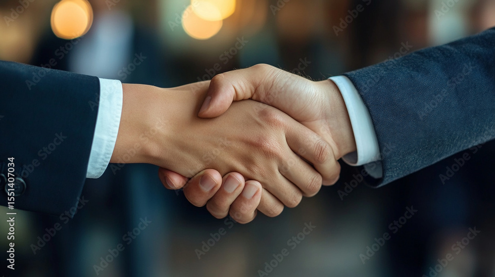 Close-up business-handshake Close-up business-handshake