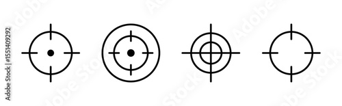 Target icon set. goal icon vector. target marketing icon vector