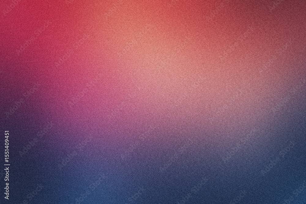 Obraz premium Abstract grainy gradient background in red and blue. Noise texture. background design. colorful background for design. banner, poster.