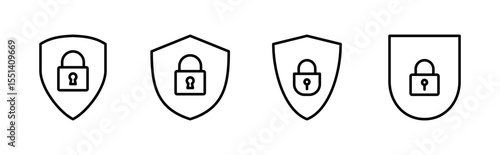 Security icon set. protection icon. privacy. vpn