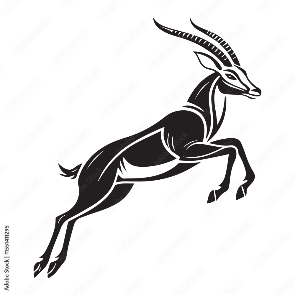 Fototapeta premium vector illustration of a wild horse