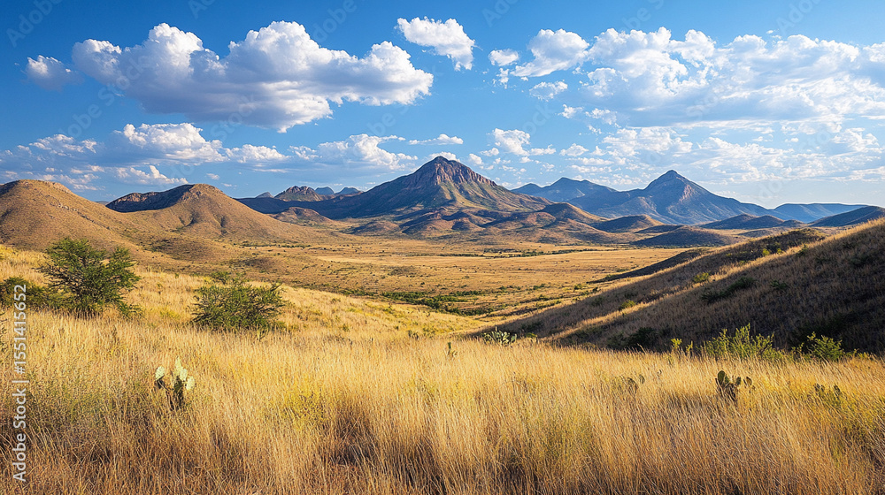 Fototapeta premium landscape with mountains and blue sky