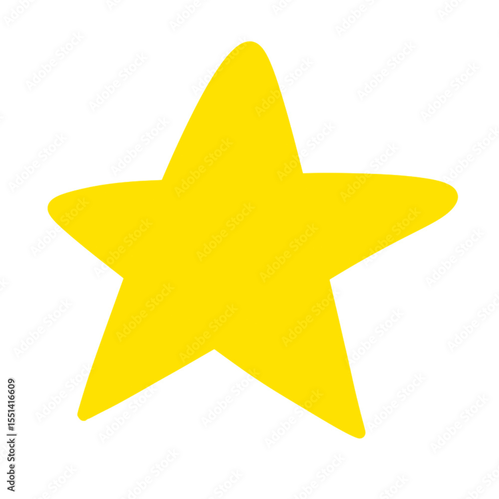 Obraz premium yellow star isolated