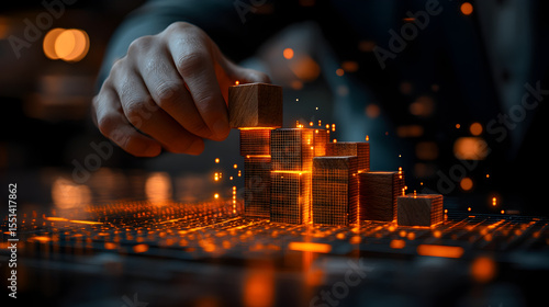 Illustration depicting business agility through smart strategic planning, flexible management practices, and adaptability within a dynamic corporate environment 87120884 2