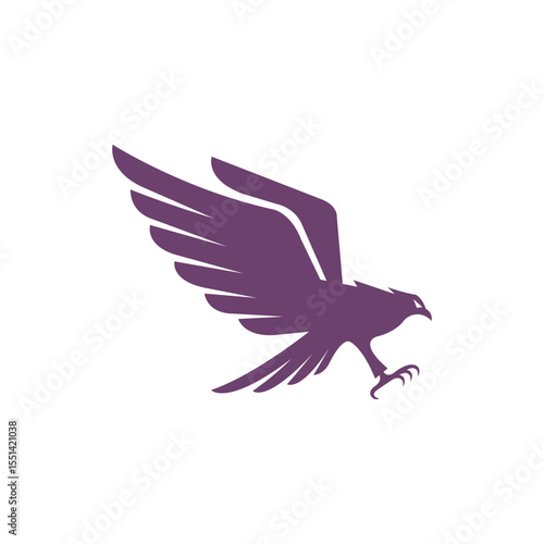 eagle abstract logo modern style