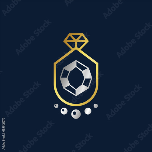 jewelry store abstract logo modern style