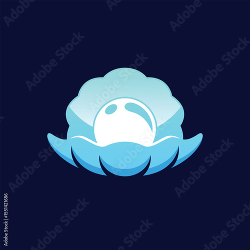 pearl abstract logo modern style 