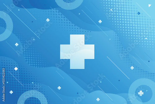 Blue healthcare and medical science background Free Vector