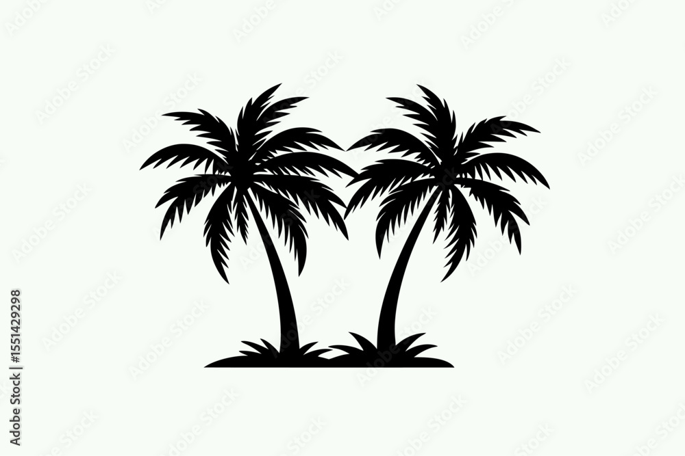 Obraz premium palm tree silhouette