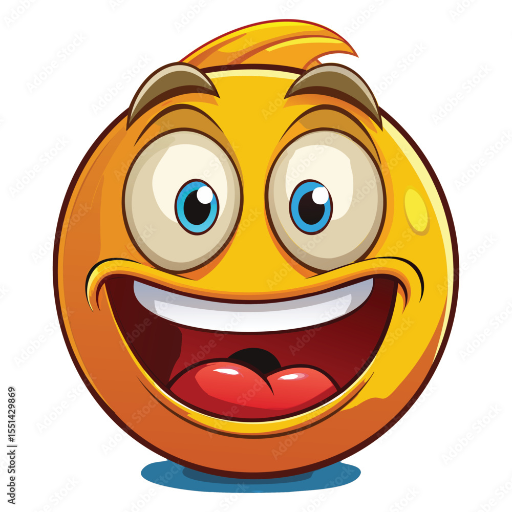 Fototapeta premium Hilarious Laughing Emoji Graphics