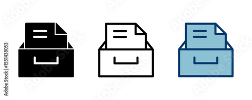 Archive folders icon vector isolated on white background. binders vector icon. Archive storage icon.