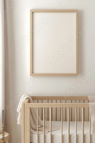 Wallpaper Mural Cozy nursery room showcases bohemian decor with natural wood elements, light fabrics, and a serene atmosphere ideal for children Torontodigital.ca