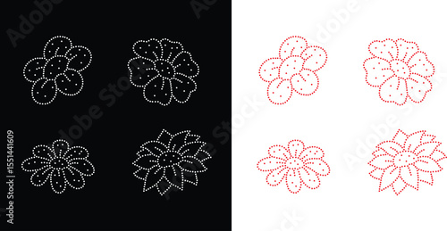 Abstract, beautiful flower rhinestone design, rhinestone, crystal glitter motif design.