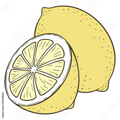 Zesty Lemon Fruit Graphics