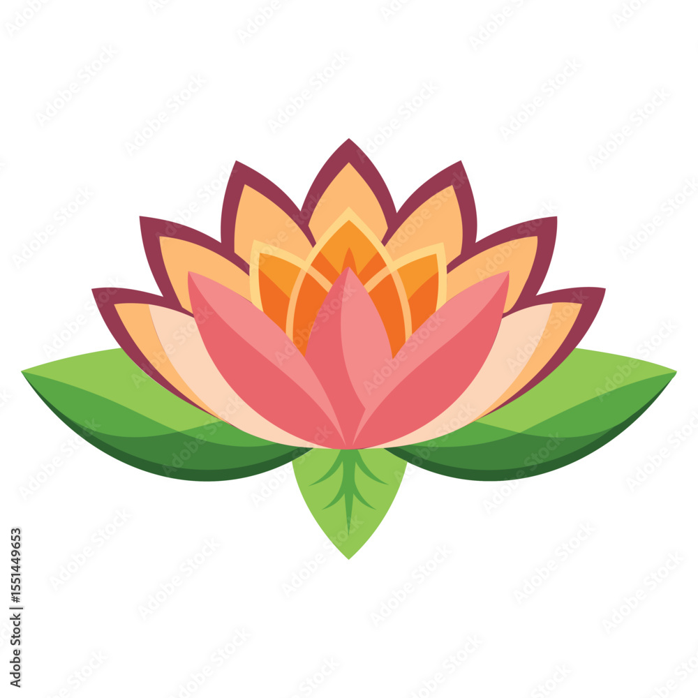 Obraz premium Serene Lotus Flower Graphics