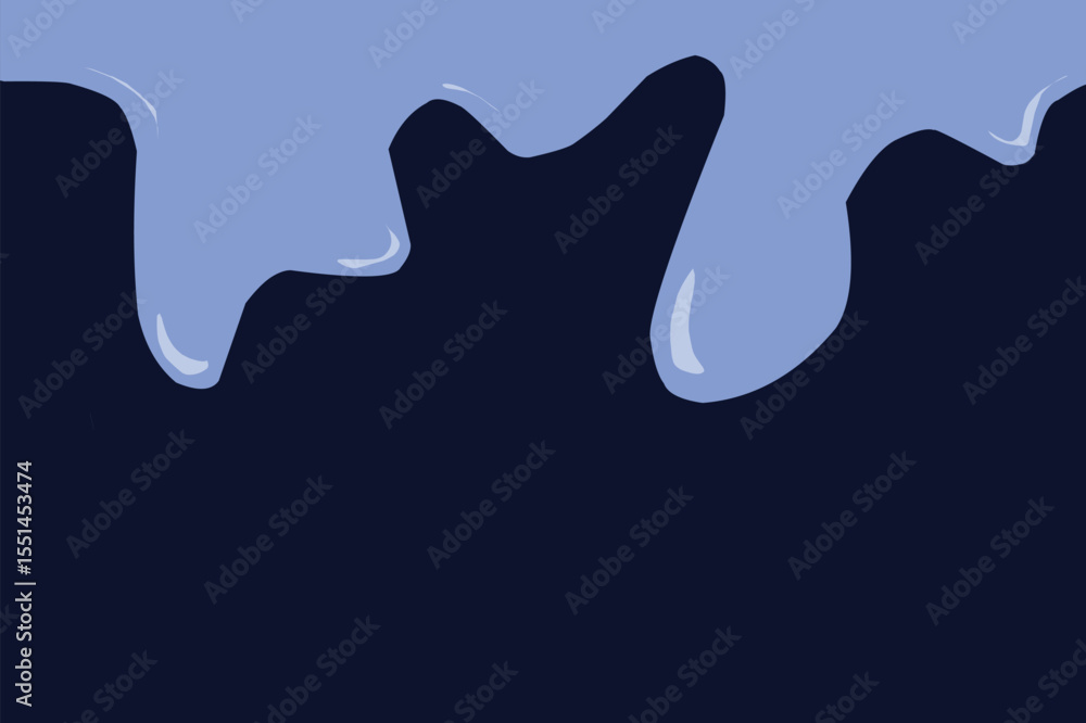 Fototapeta premium blue melted liquid frame background.eps