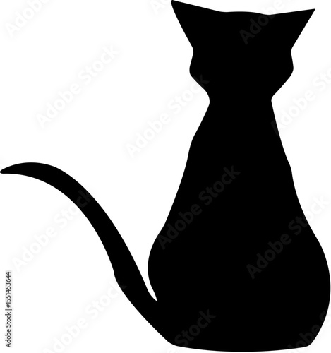 ねこ シルエット ベクター	