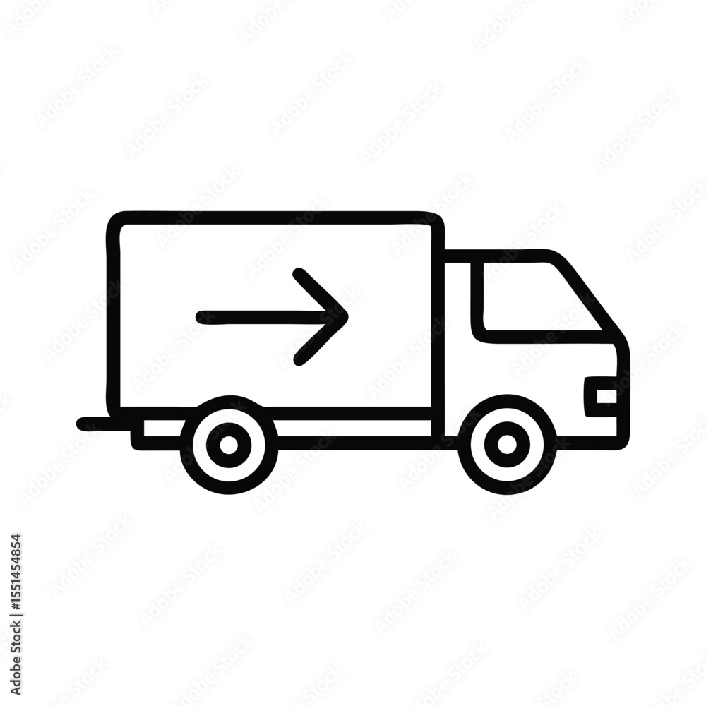 Delivery truck icon vector for shipping and moving services fast transport and logistics company service icon Delivery truck icon vector for shipping and moving services fast transport and logistics company service icon