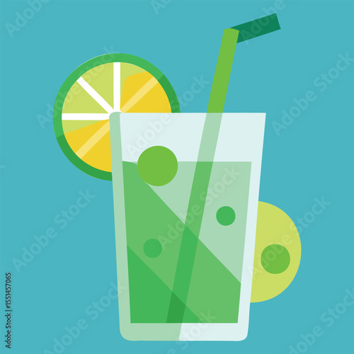 Refreshing Lemon Mint Drink Graphics