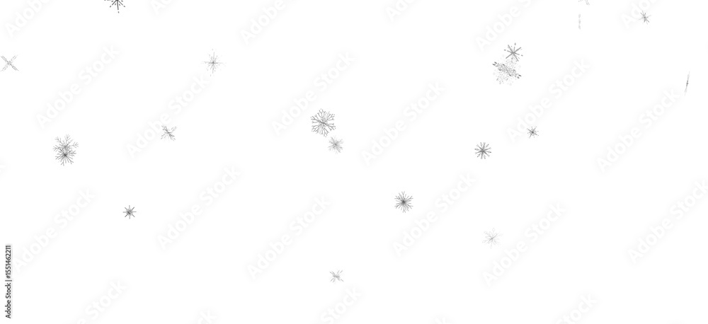Obraz premium Festive Snowstorm: Magnificent 3D Illustration Showcasing Falling Christmas Snowflakes