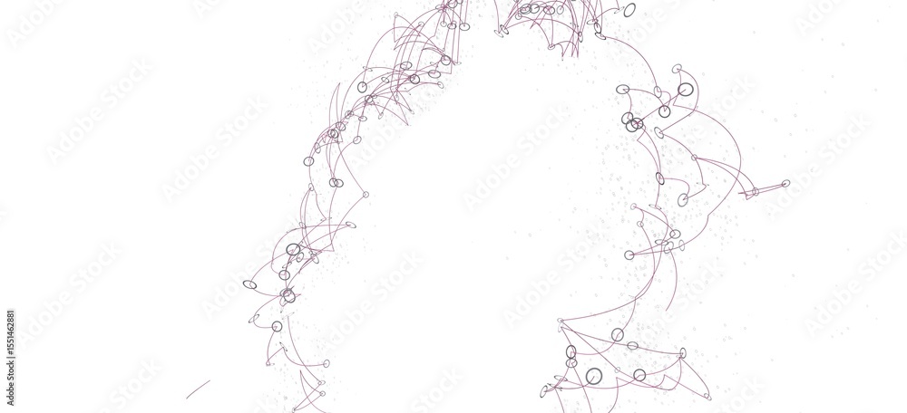 Obraz premium Abstract background with connected lines and dots. Network concept. Technology background.