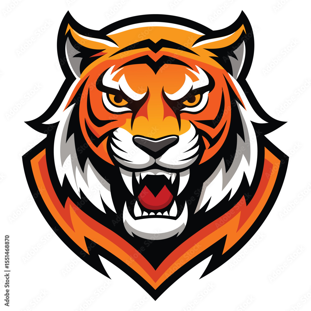 Ferocious Tiger Head Graphics Ferocious Tiger Head Graphics