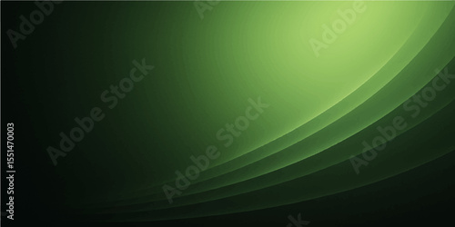 Elegant green abstract wave gradient background design for eco-friendly themes

