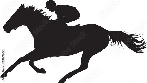 
"Horse Racing Silhouette Bundle"