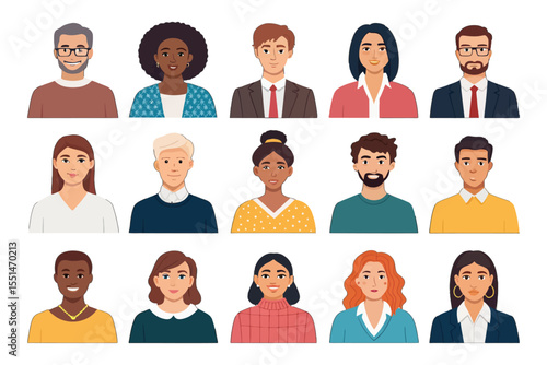 Diversity in Perspectives: A vibrant mosaic of faces reflects the rich tapestry of human experience, representing a spectrum of backgrounds, cultures, and expressions.