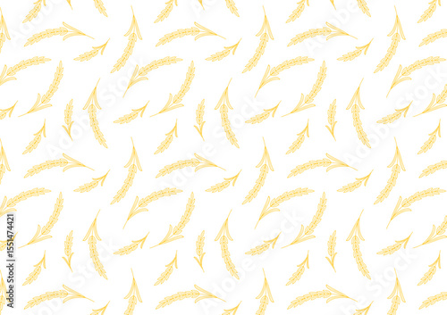 Wheat pattern wallpaper. oat symbol. free space for text. rice sign. Rice pattern wallpaper.