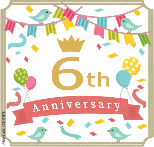 周年 アニバーサリー アイコン ベクターイラスト	
